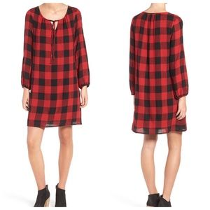 MADEWELL Signal Buffalo Check Tunic Dress (S)